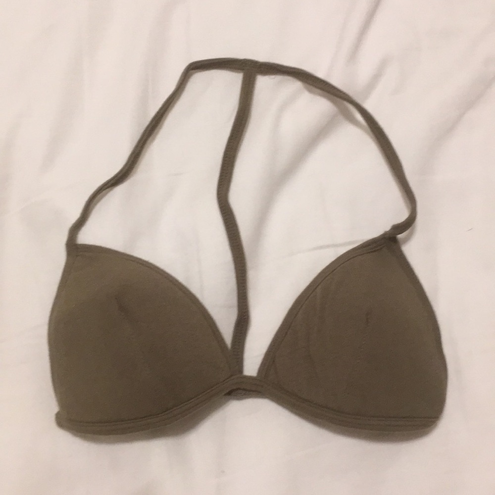 Olive T-Back Bralette